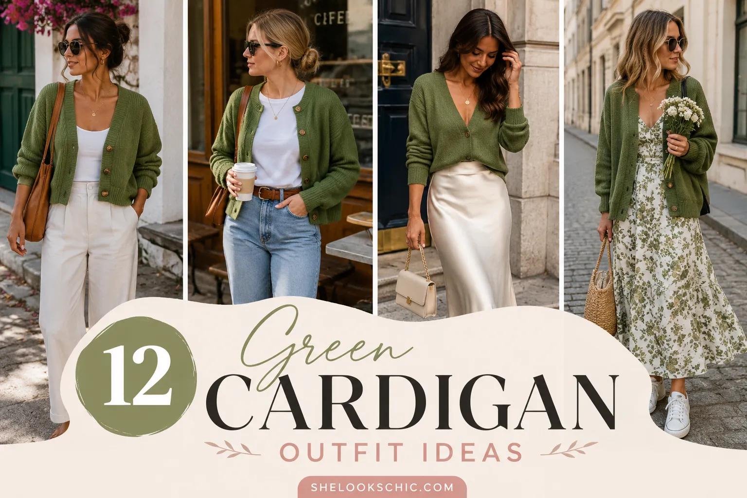 10 Green Cardigan Outfit Ideas