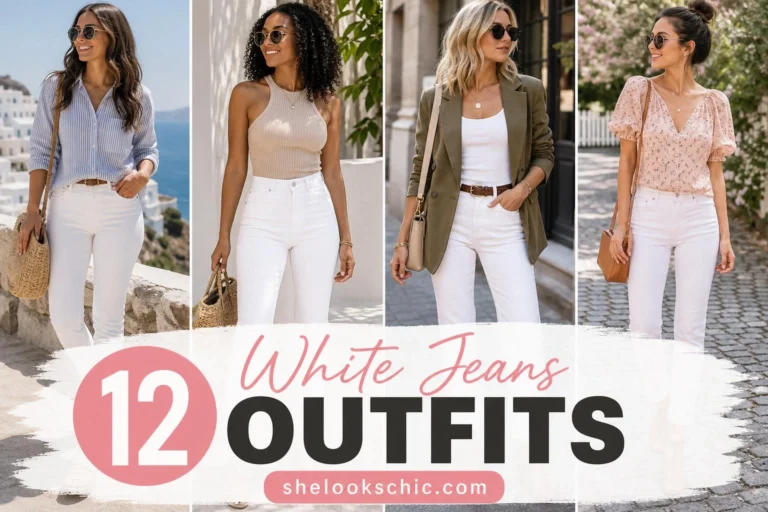 12 White Jeans Outfit Ideas