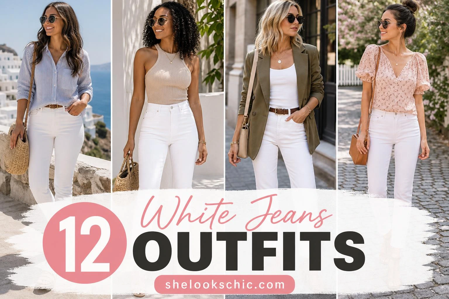 12 White Jeans Outfit Ideas
