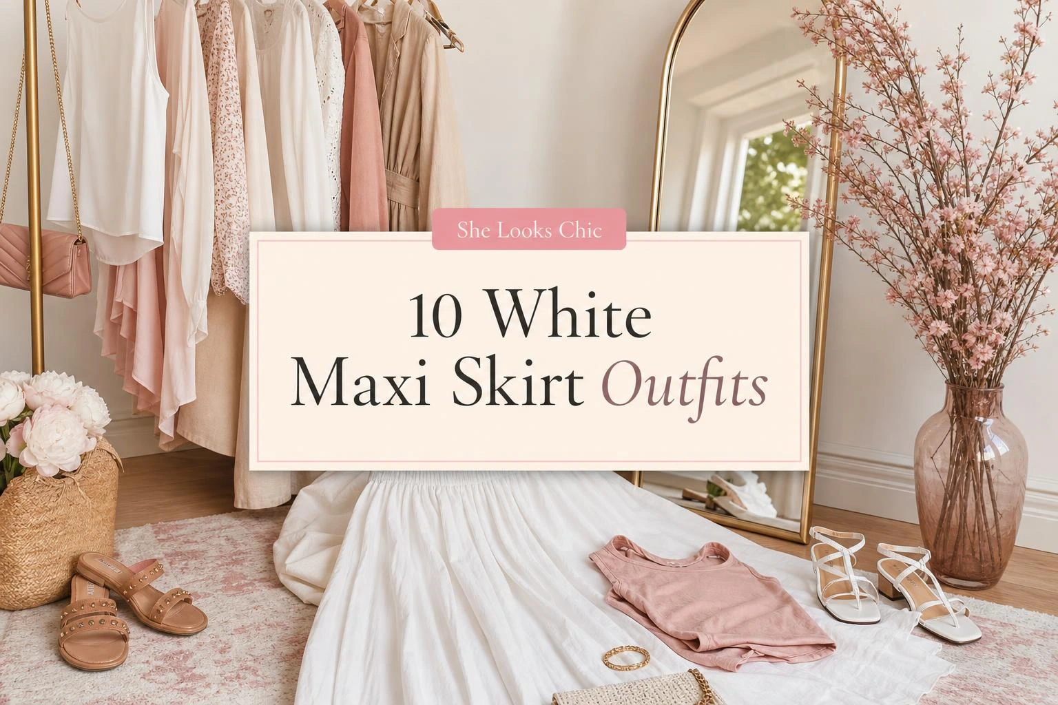 10 white maxi skirt outfit ideas