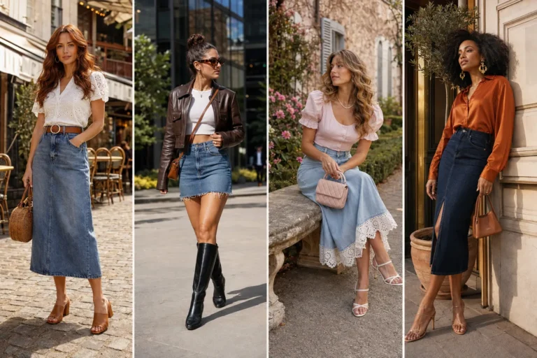 Jean Skirt Outfit Ideas That Actually Work