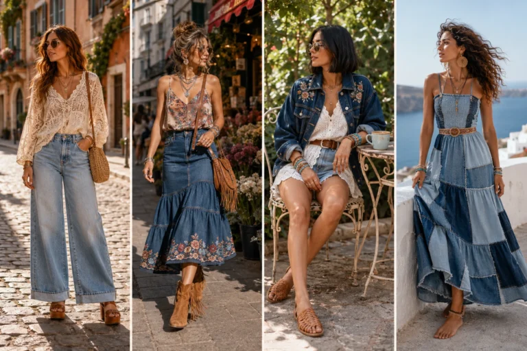 Boho Denim Outfit Ideas