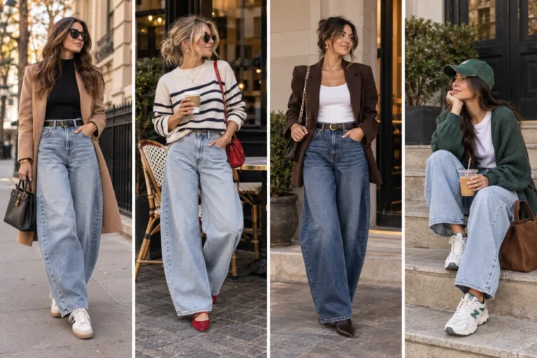 12 Barrel Jean Outfits That Get the Proportions Right