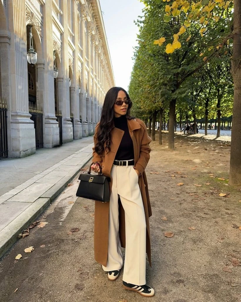 9- Beige Pants With Shape Up Top