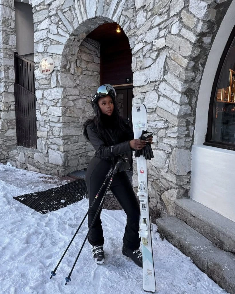 9- Belted Ski Suits With Shape