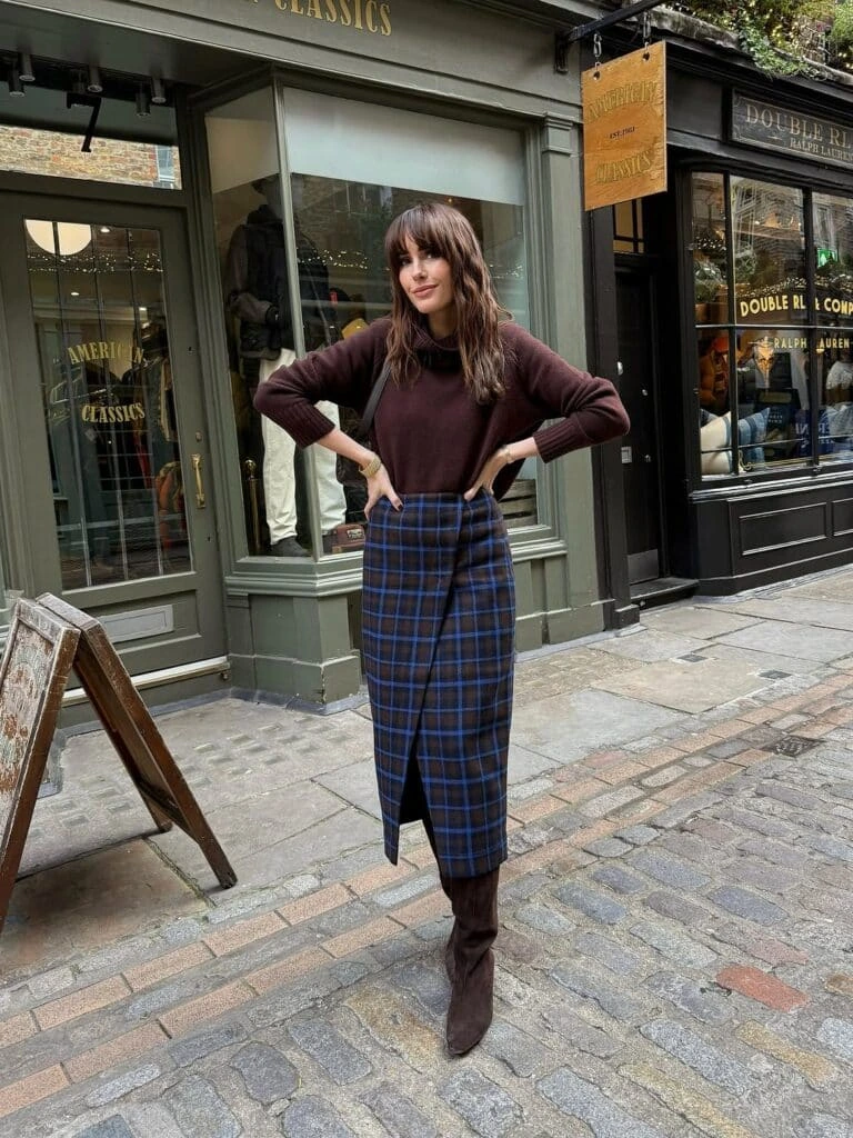 12- Blue Plaid and Chocolate