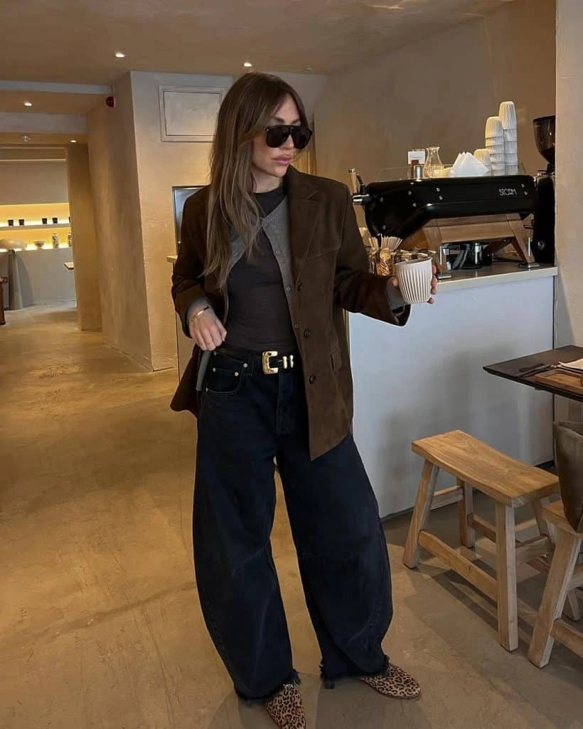 11- Brown Suede or Faux Fur on Top