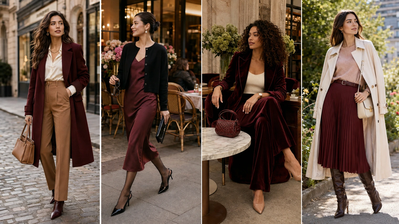 Burgundy Classy Outfit
