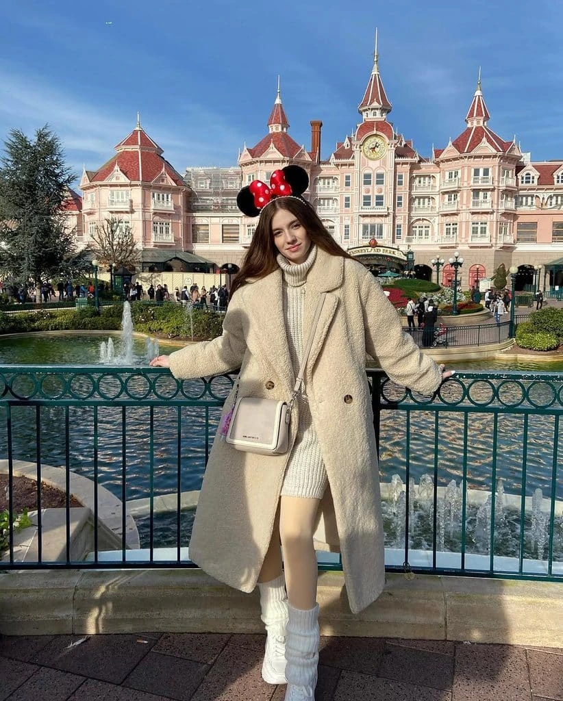 2- Cream Teddy Coat and Jumper Dress