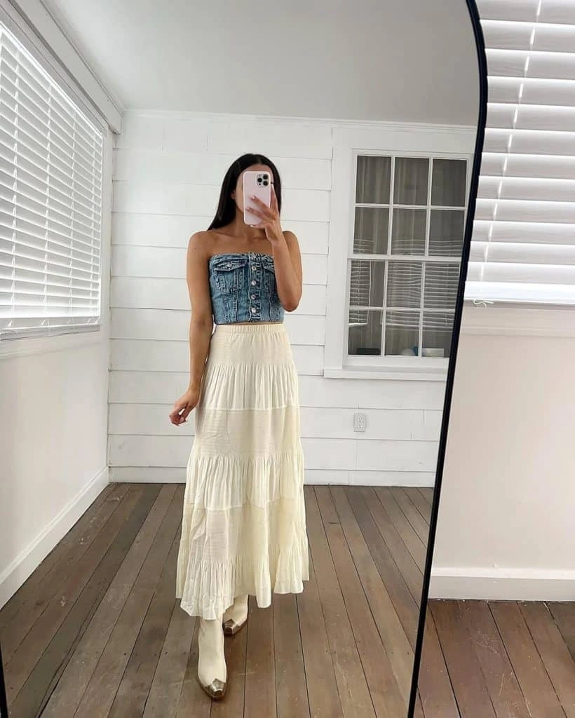 3- Crochet Maxi with Western Details