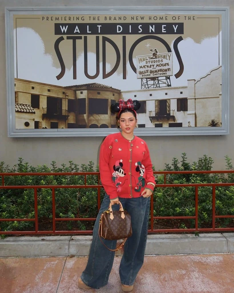 1- Festive Cardigan with Wide-Leg Denim