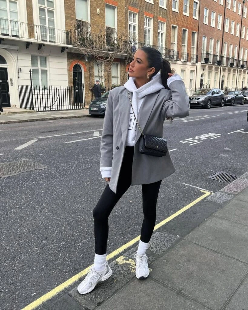 9- Hoodie Under an Oversized Blazer