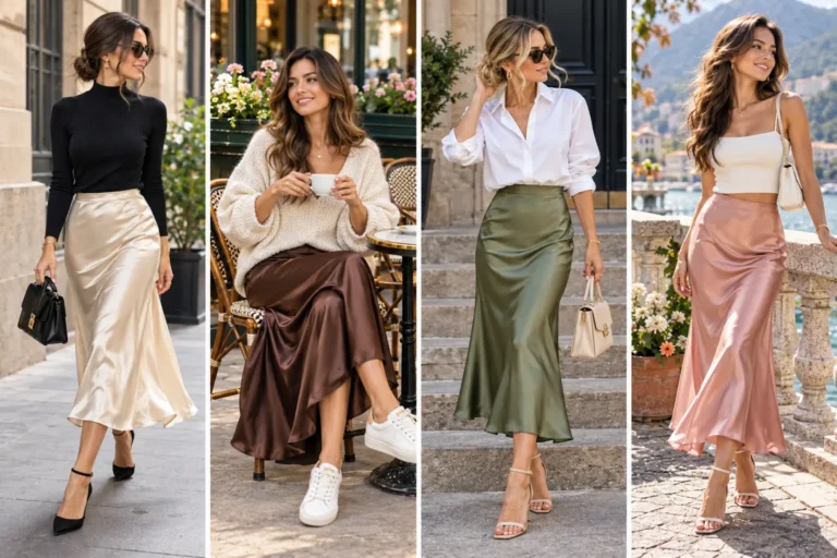 5 Easy Ways to Style a Satin Skirt