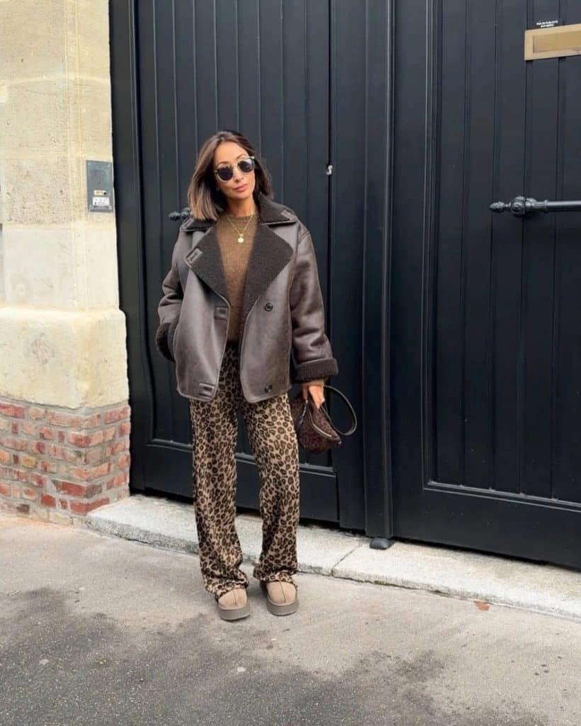 1- Shearling Layers for Cold Days