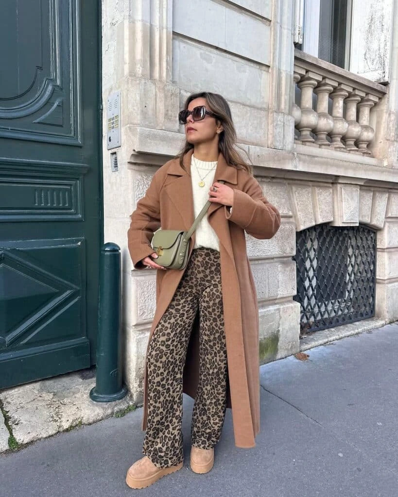 4- Shearling, Red Knit, and Leopard