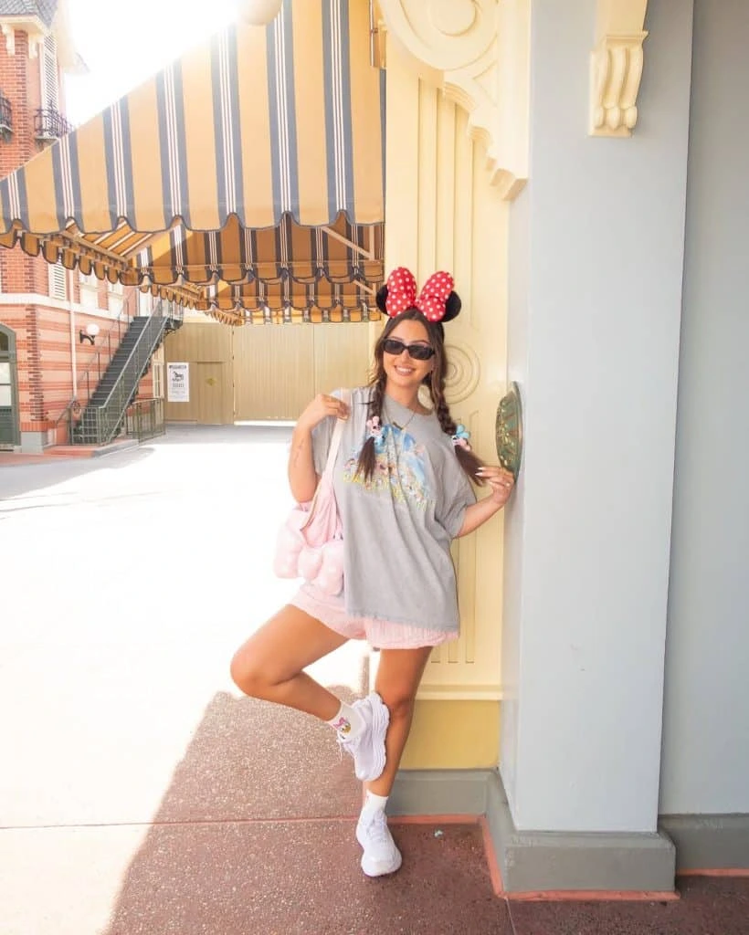 5- T-Shirt and Denim Shorts