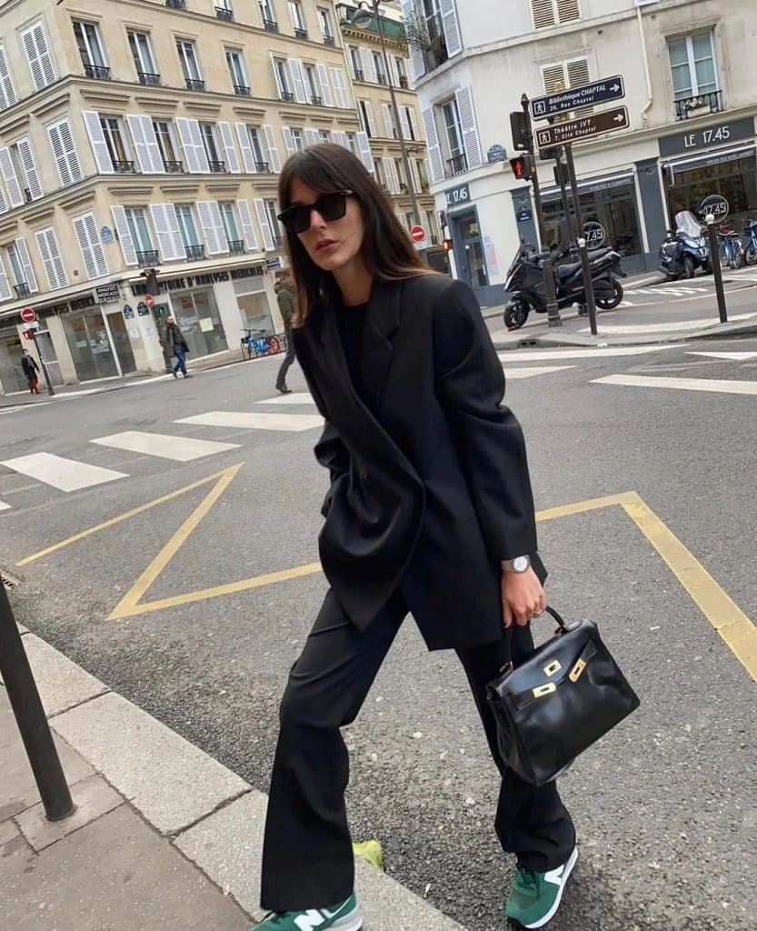 3- The Black Suit with Sneakers