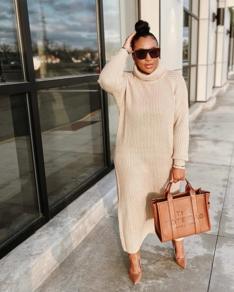 8- The No-Waistband Sweater Dress
