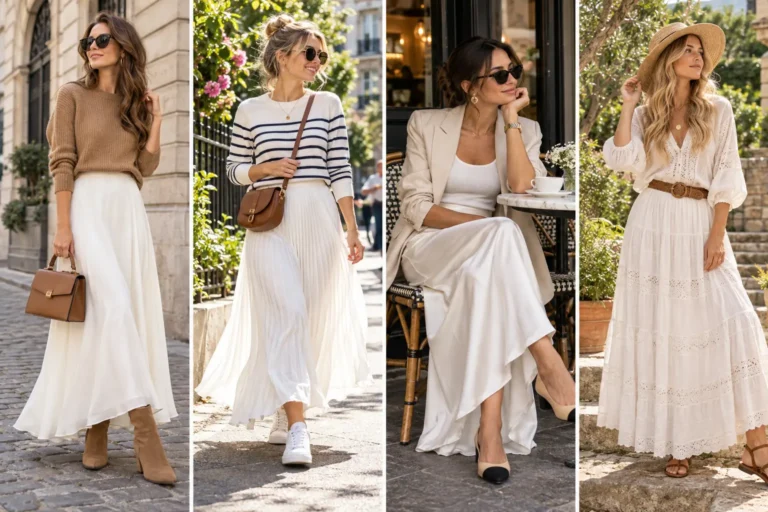 10 White Maxi Skirt Outfit Ideas That Feel Fresh and Easy