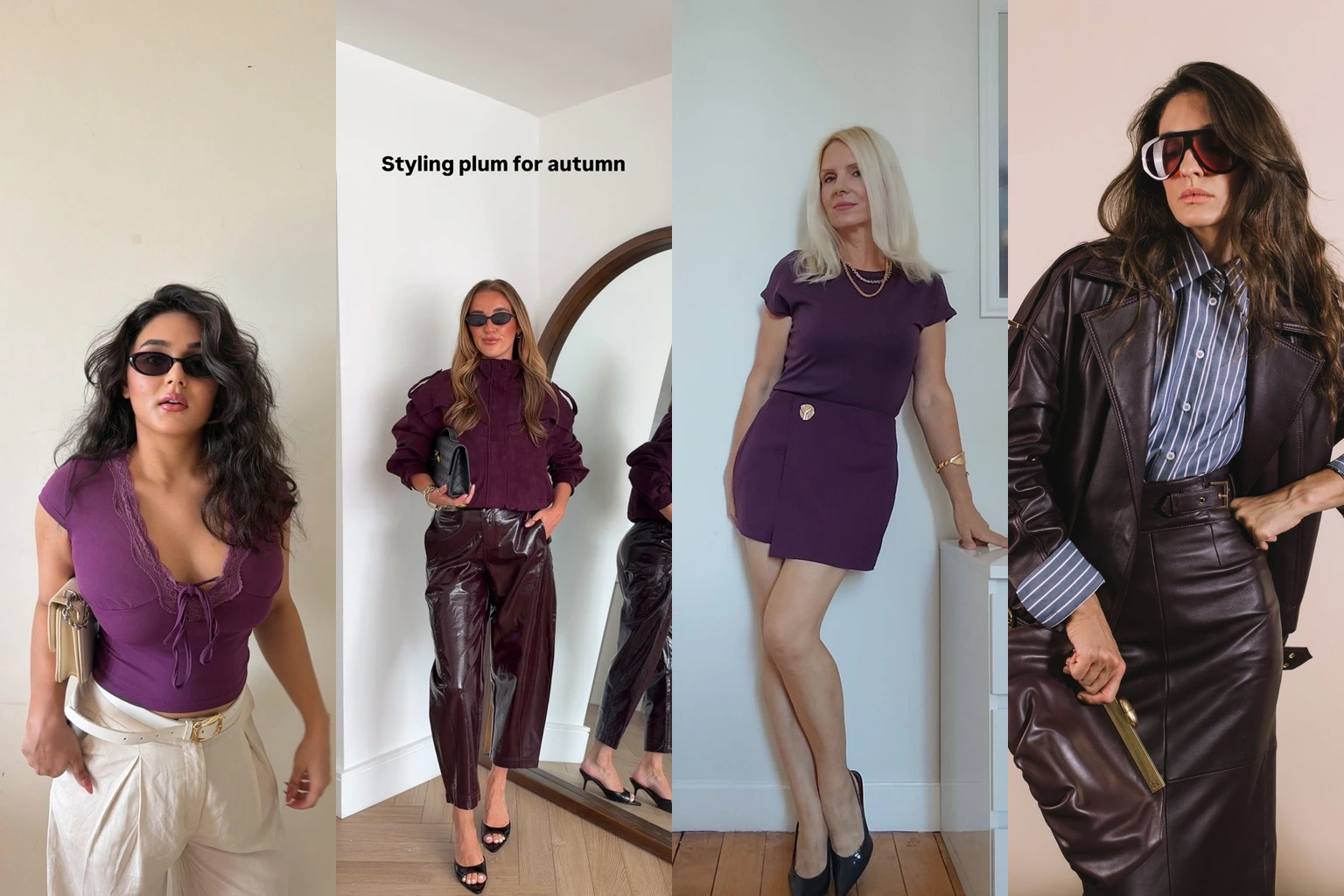 15 Fall Plum Outfit Ideas to Inspire Your Seasonal Look featured outfit collage