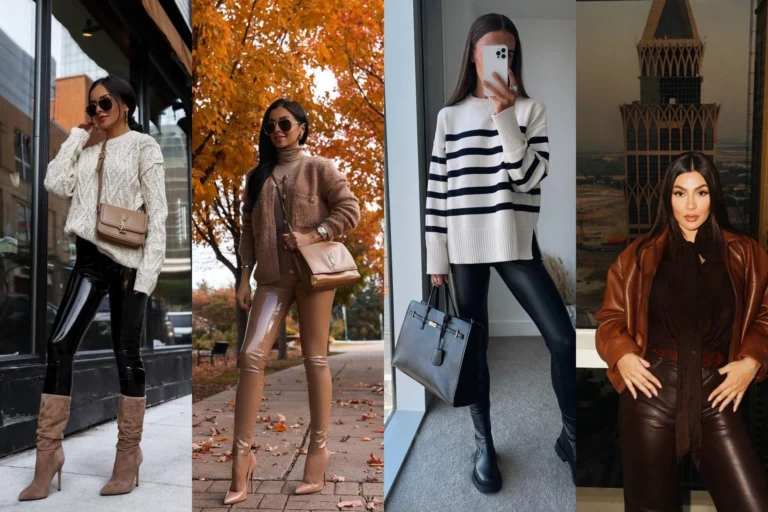 15 Leather Pants Outfit Ideas featured outfit collage