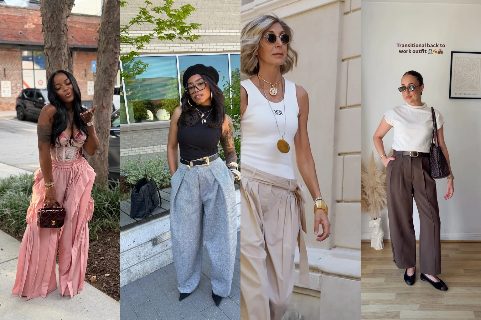 17 Pleated Trousers Outfit Ideas featured outfit collage