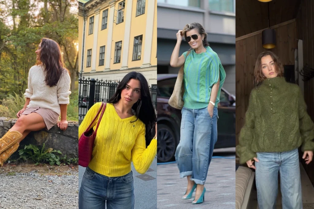 20 Cable Knit Sweater Outfit Ideas
