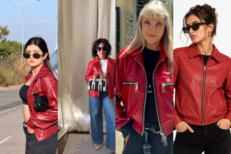 20 Red Leather Jacket Outfit Ideas featured outfit collage