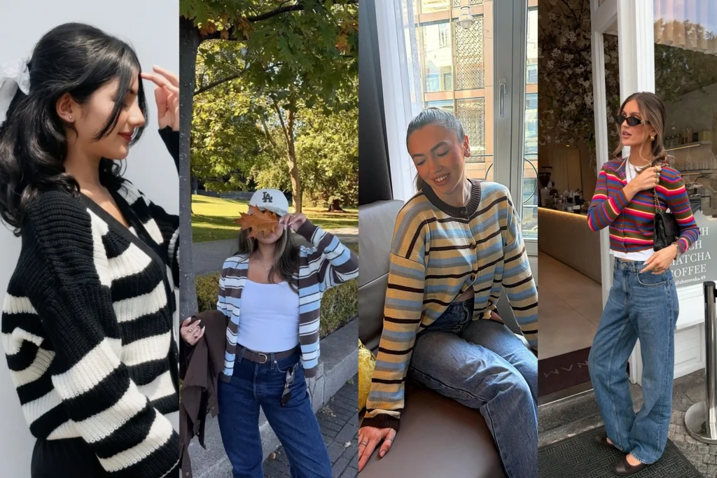 20 Striped Cardigan Outfit Ideas