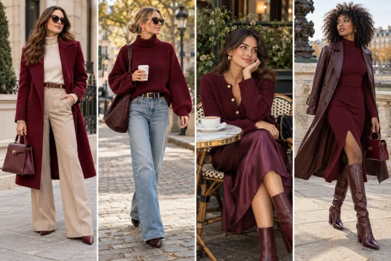 25 Burgundy Fall Outfits That Make Deep Red Feel Fresh