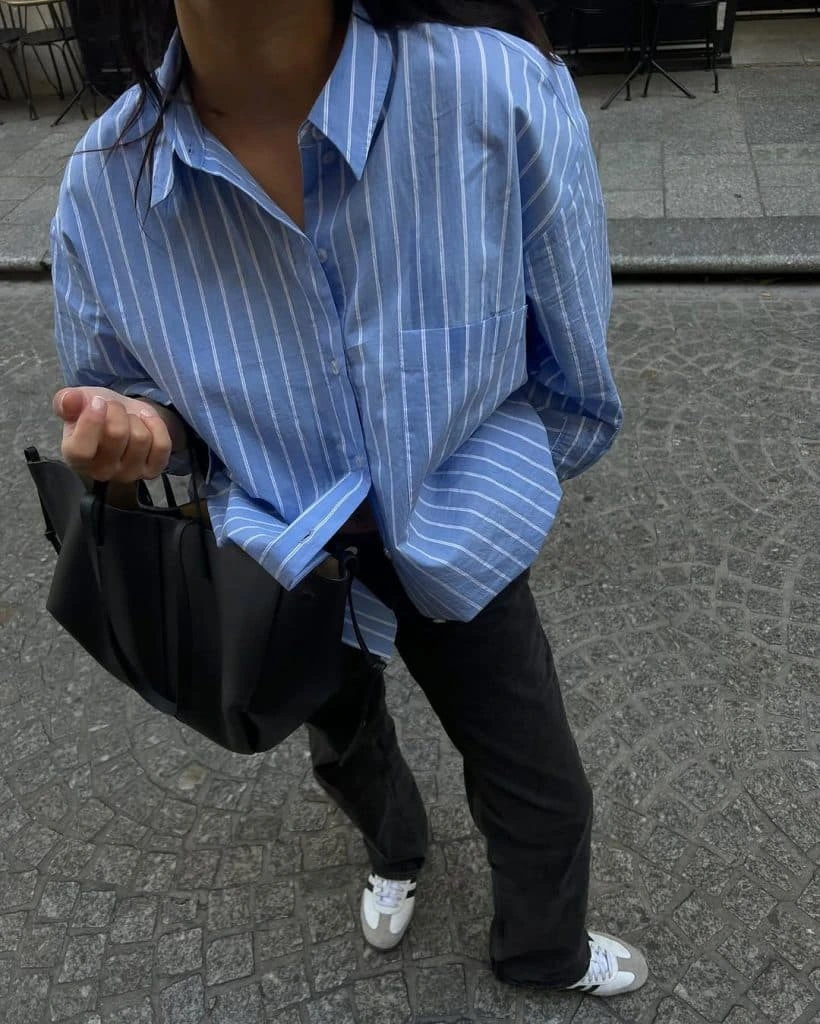 6- Blue Stripes, Clean Contrast