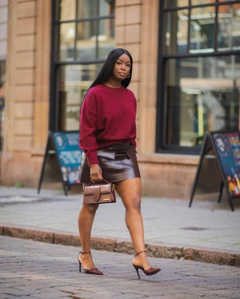 23- Burgundy Accessories With Fall Colors