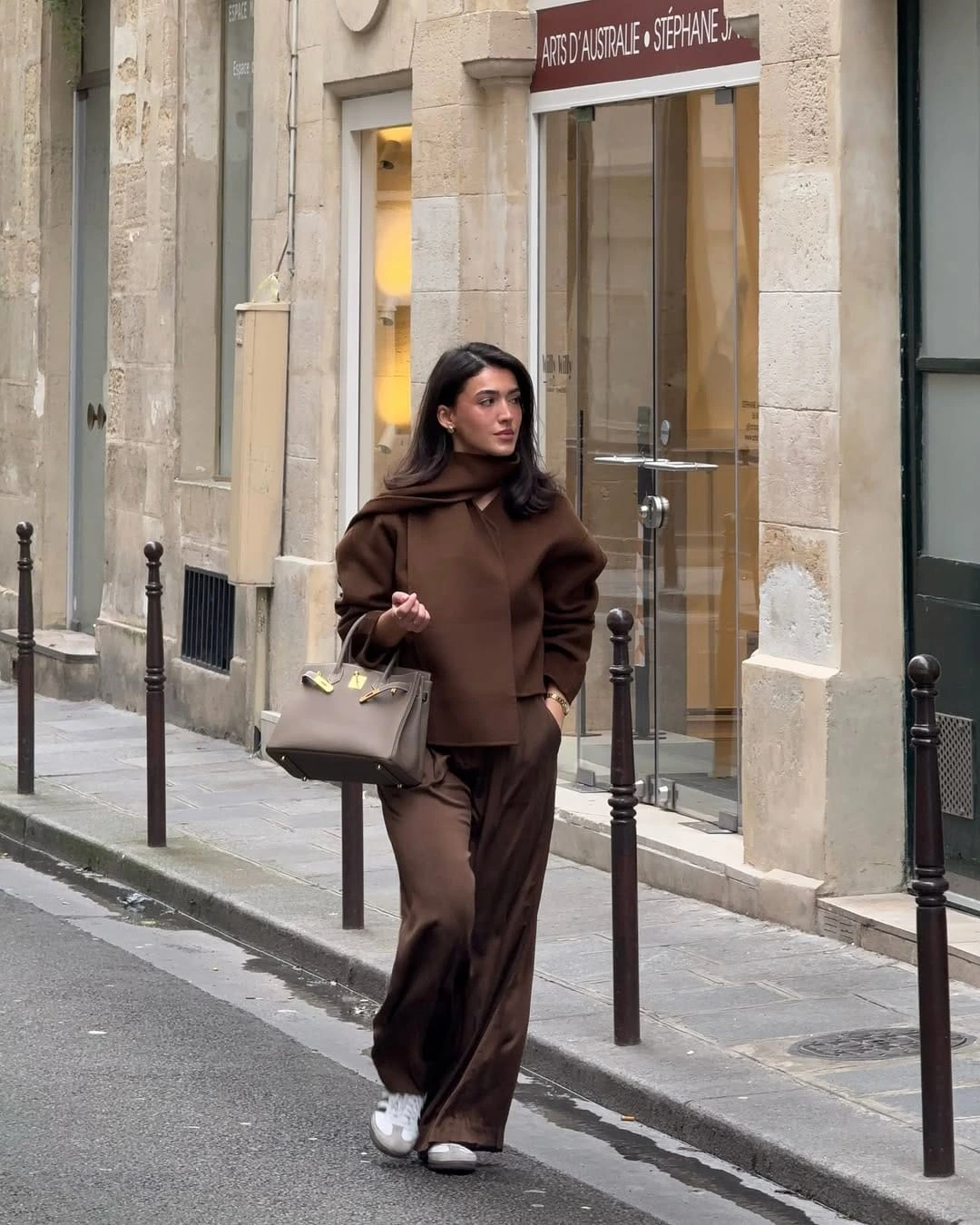 15- Chocolate Knit with Satin Lounge Pants