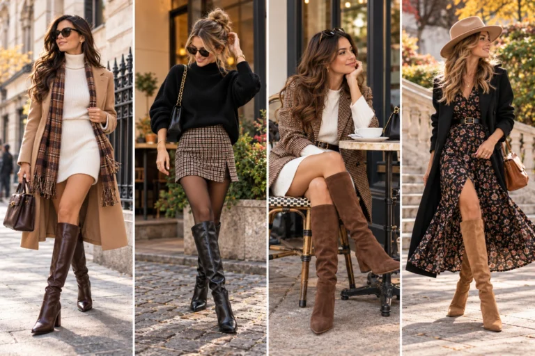 12 Knee High Boot Outfit Ideas That Always Look Chic