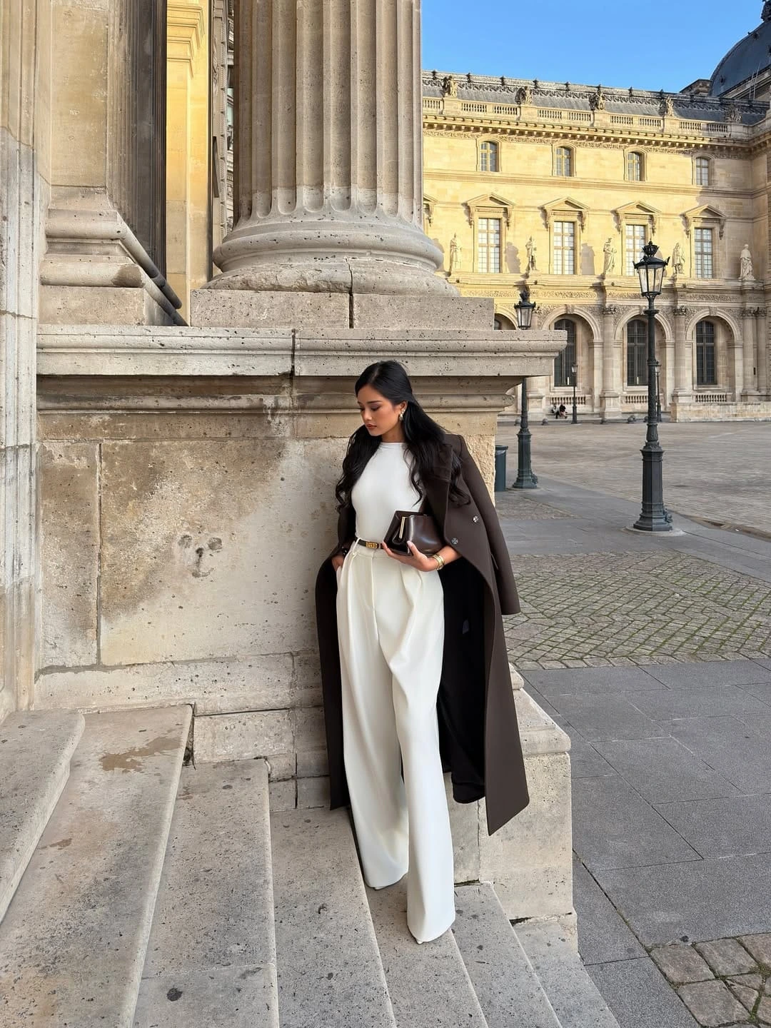 15- Ivory Trousers and a Chocolate Coat