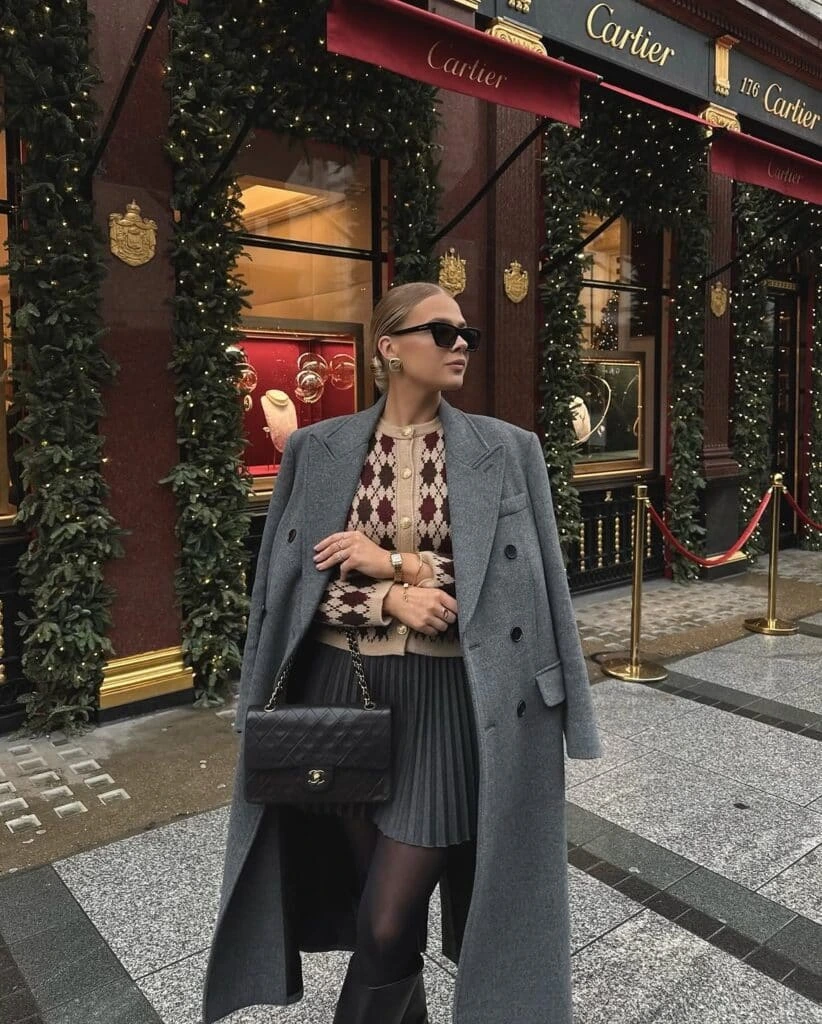 12- Preppy Layers for Christmas Lunch
