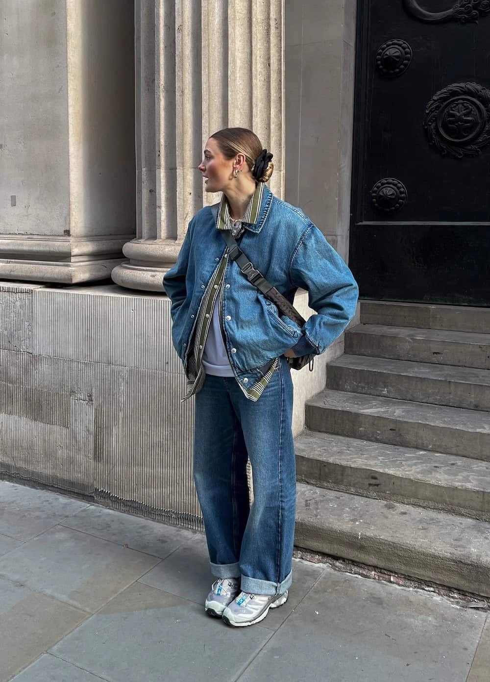 2- Relaxed Denim Layers for City Days