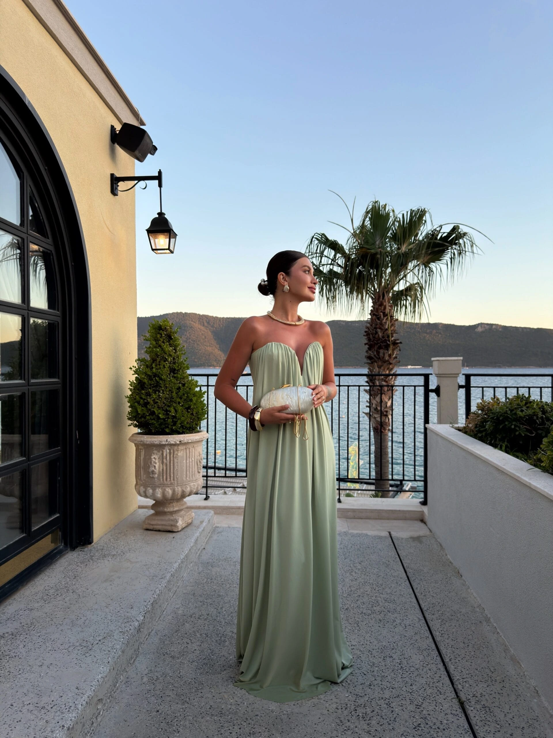 17- Sage Grecian Chiffon