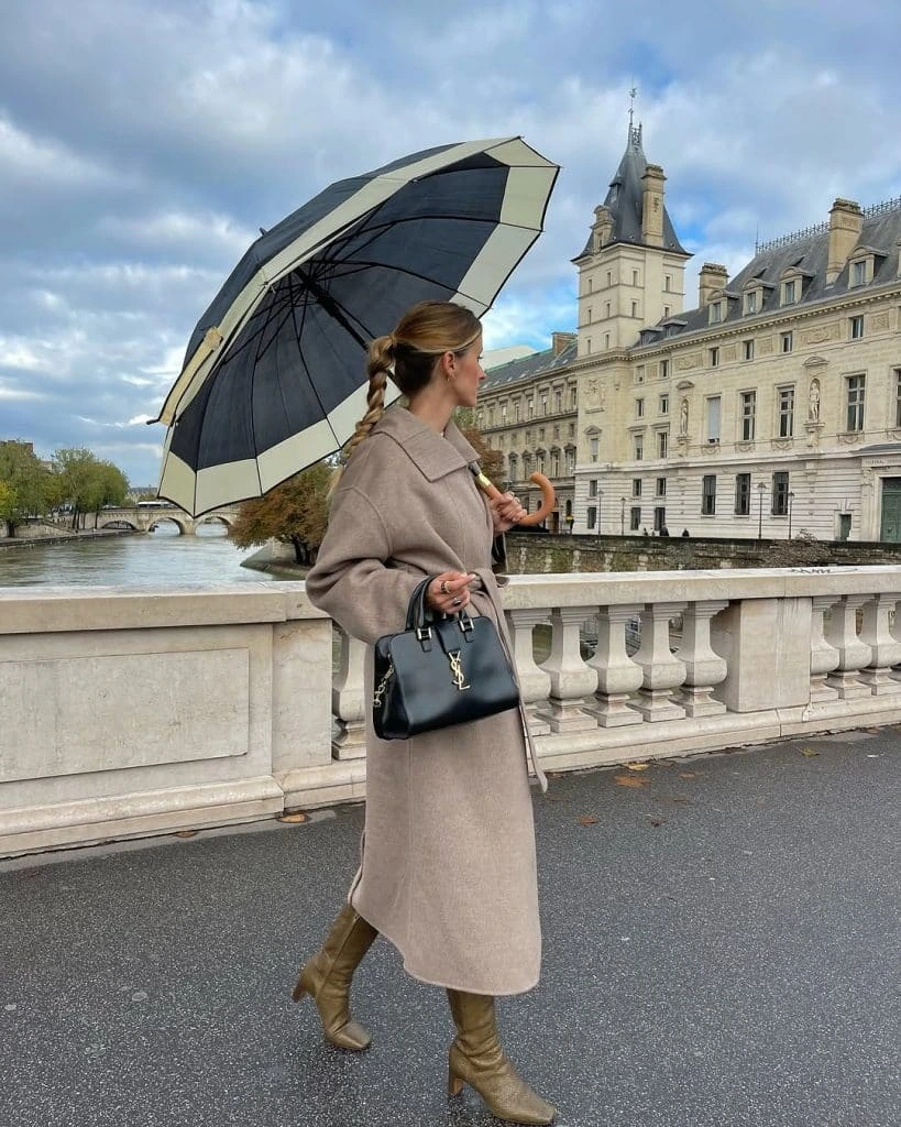 15- Soft Taupe Coat in Paris