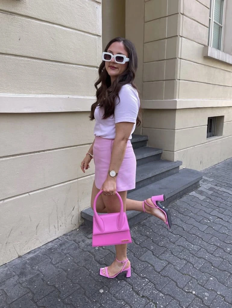 9- Try a Pink Bag or Boots