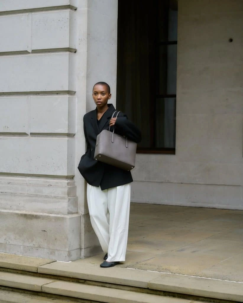12- White Pants with a Structured Blazer